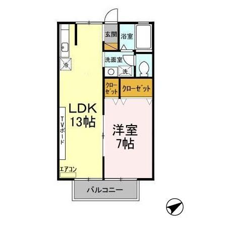 ・42.29㎡のゆったり1LDＫ