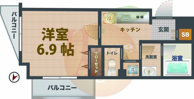 【間取り】 | プレール・ドゥーク新中野Ⅱ