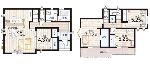 ●磯城郡田原本町阪手　第４期　売土地の参考プラン|参考間取り