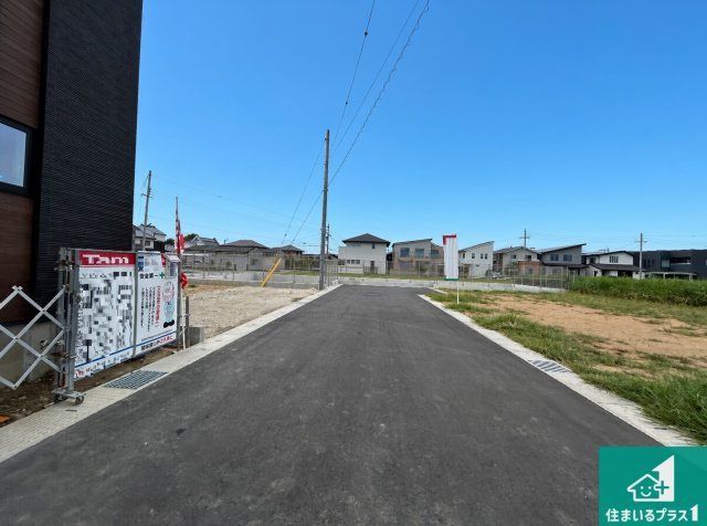 ●磯城郡田原本町阪手　第４期　売土地の前面道路含む現地写真|駅やスーパー、小学校・中学校等日常生活に欠かせない情報や道のりもご紹介いたしますのでお気軽にご相談ください。