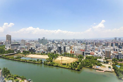 【展望】 | ＯＡＰレジデンスタワー東館 | 高層階ならではの、大川を望む開放的な眺望をお楽しみいただけます♪