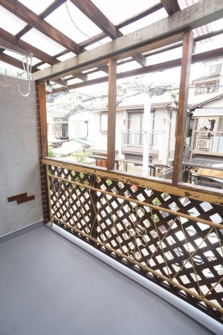 鶴の荘連棟のバルコニー