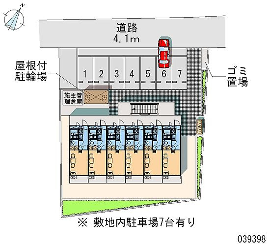 レオパレスｍａｈａｌｏの区画図