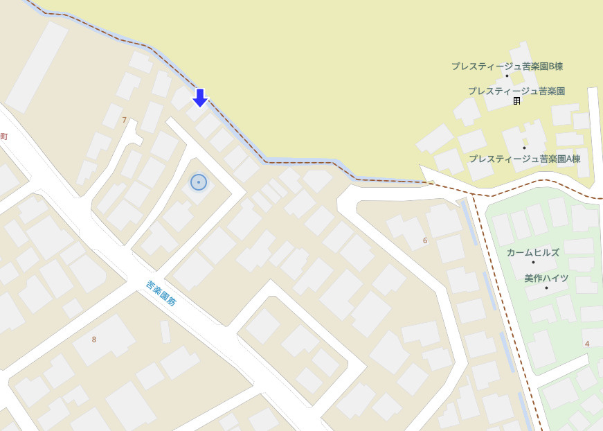 西宮市苦楽園一番町　中古戸建の地図|納戸付きで収納豊富です！