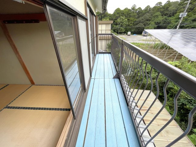 萱場ハウスのバルコニー
