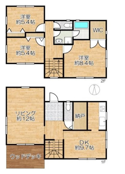 【間取り】 | 小束山１丁目　中古戸建