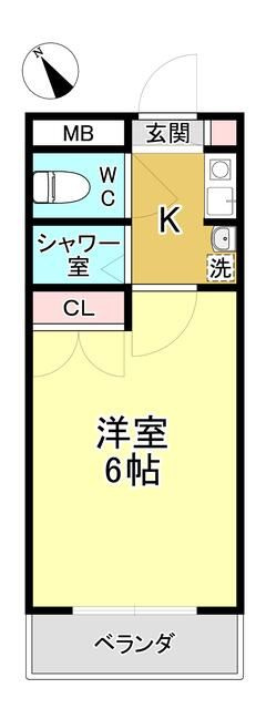 ジョイフル向ヶ丘遊園第２の間取り