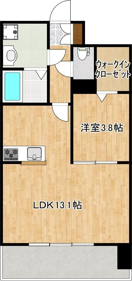 クロノス40新町IIIの間取り