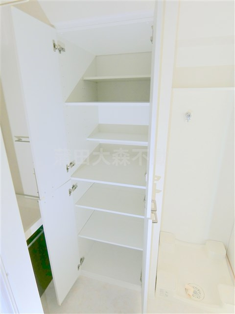 TLRレジデンス大鳥居の収納|洗面所の棚収納　リネン庫