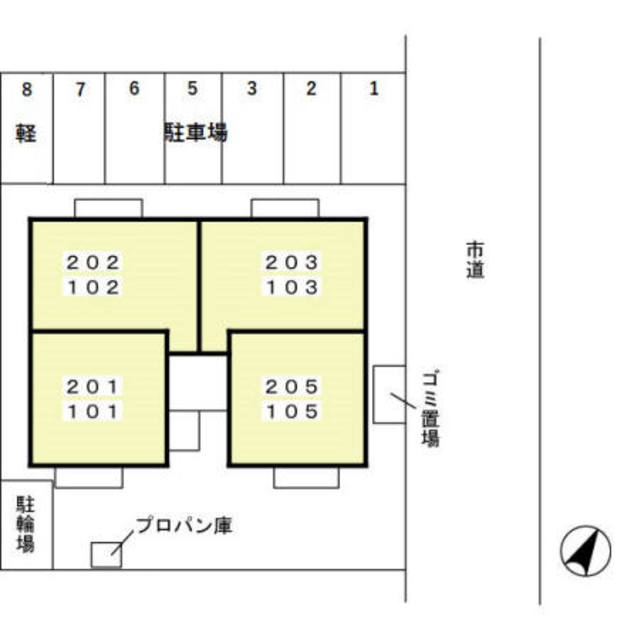 ブランセジュールの地図