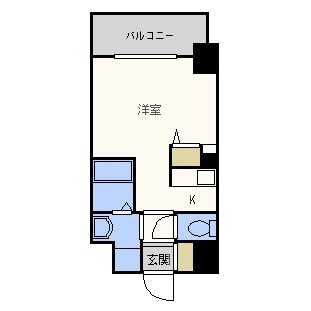 アクアプレイス梅田Ⅱの間取り|アクアプレイス梅田II　開放感のある間取り