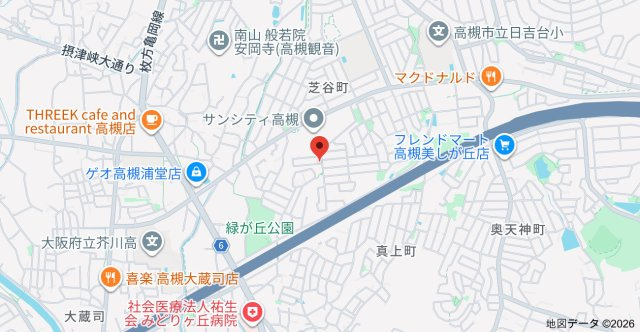 緑が丘２丁目戸建の地図