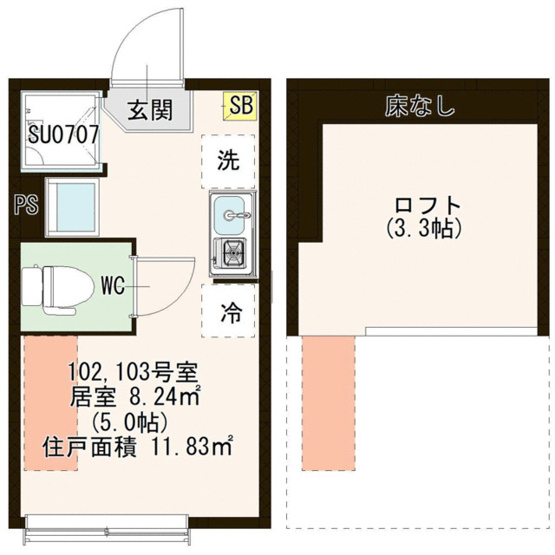 【間取り】 | グロワール明大前