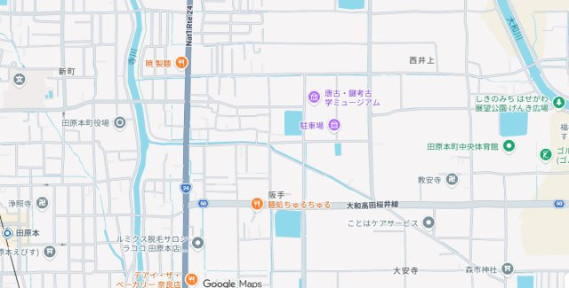 磯城郡田原本町阪手　第４期　売土地の地図