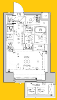 【間取り】 | クレイシアIDZ横浜桜木町