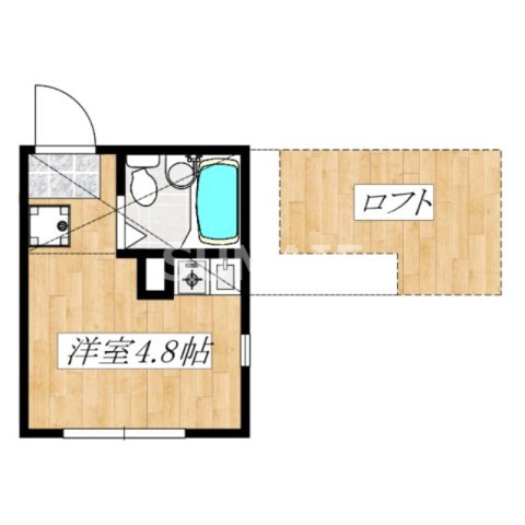 ケーンヒル田端の間取り|最上階ロフト付きの角部屋です