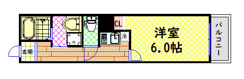 【間取り】 | グランパシフィック梅南