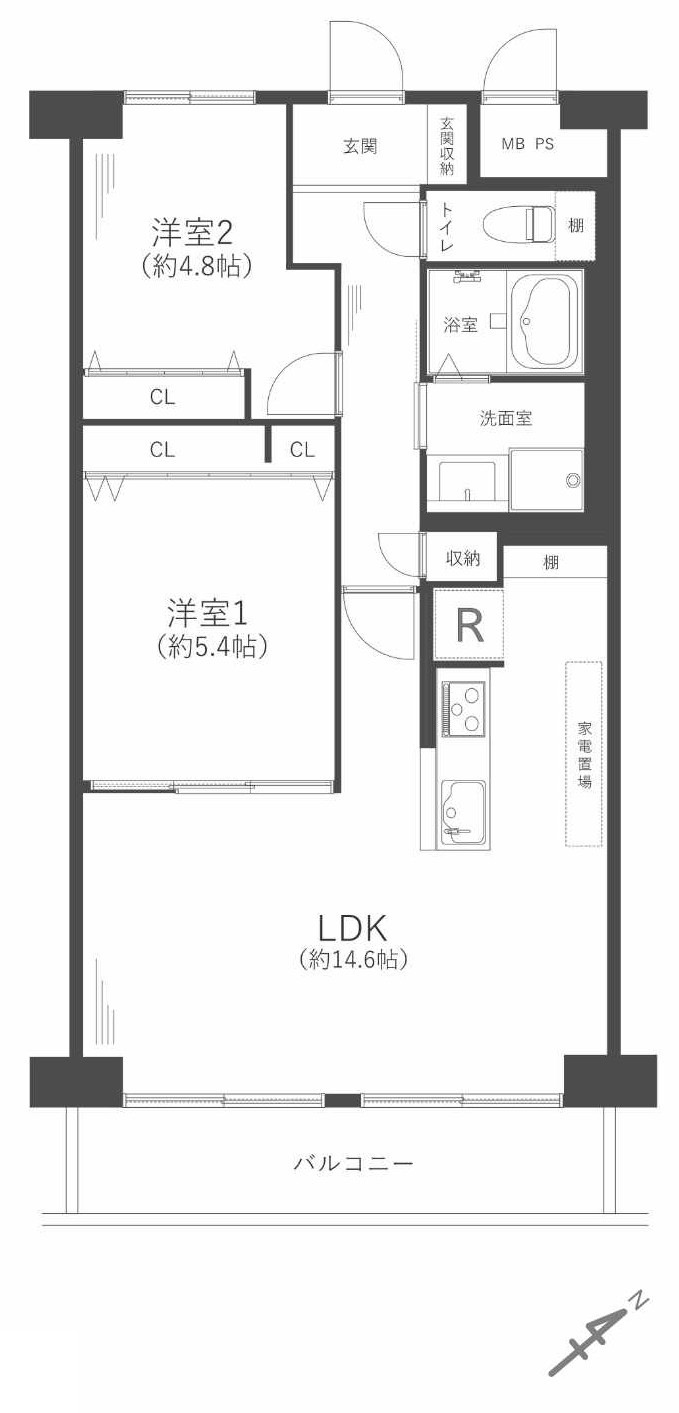 パルクメゾン千舟公園の間取り
