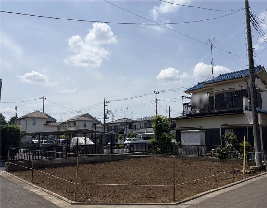 敷地面積31坪　売地　三芳町藤久保の外観|更地　建物解体済みの更地です！建築条件なし！お好きなハウスメーカーで建築できます！
整形地！南東角地！北東側４ｍ公道に９ｍ接道、南側４ｍに7.5ｍ接道！使い勝手も良いです♪
