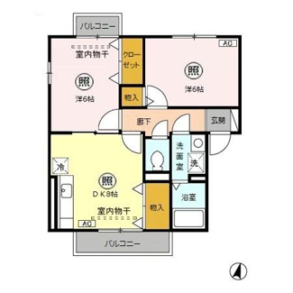 【間取り】 | エスポワール(西原)
