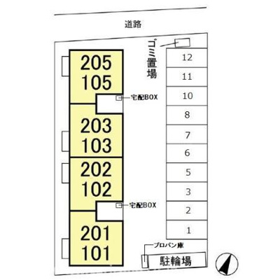 【区画図】 | エスポワール(西原)