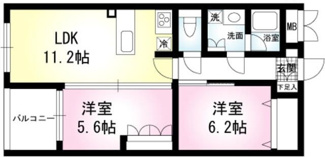 【間取り】 | Ｍａｉｓｏｎ　Ｂｌａｎｃ | 間取りです。