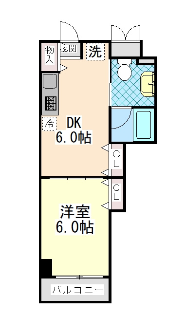 エスペランサ御影Ⅱの間取り