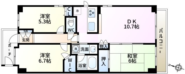 メイツ新小岩の間取り