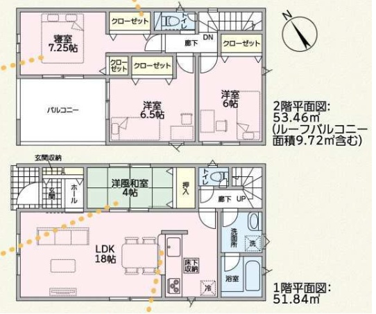 明石市二見町西二見　第23期　新築一戸建ての間取り|5号地