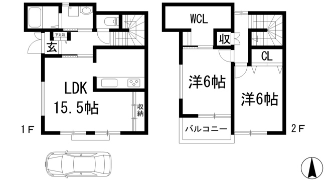 【間取り】 | 大和町一戸建