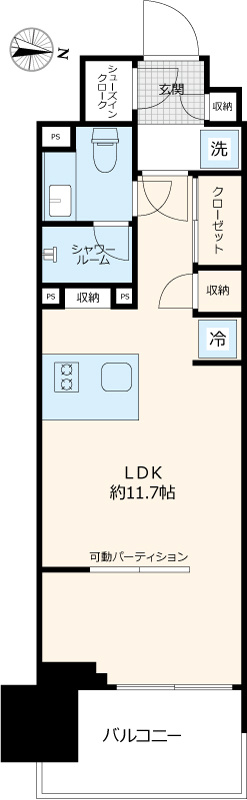 クレヴィア両国 国技館通りの間取り
