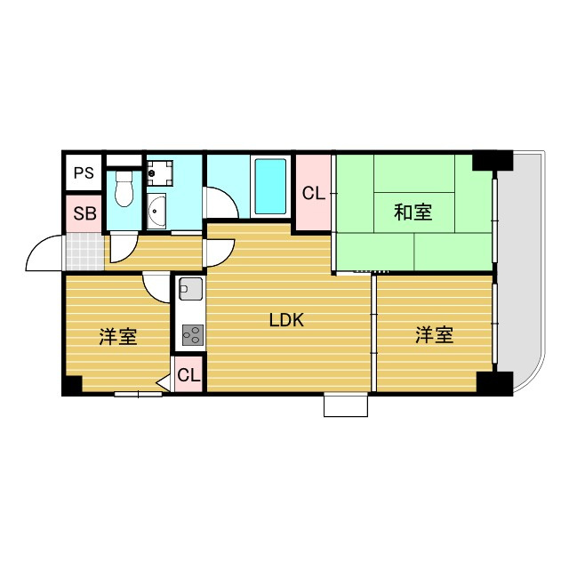 クラウンハイム菅原の間取り
