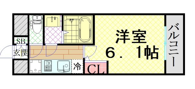 【間取り】 | プレサンス難波セレクト