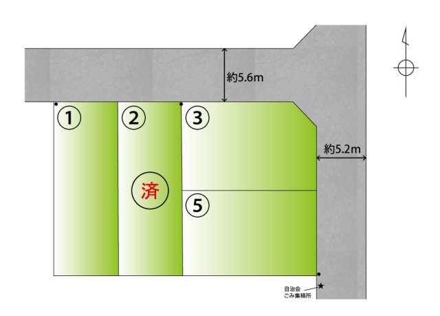 ライフフィールド土佐町2丁目の区画図