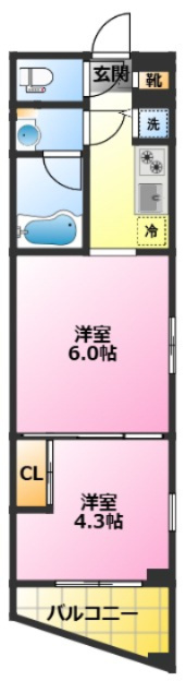 ガーラ・グランディ武蔵小杉の間取り|インターネット無料です♪