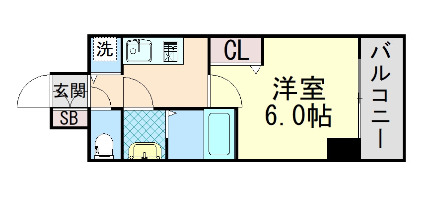 プレサンス三宮エレガンシアの間取り