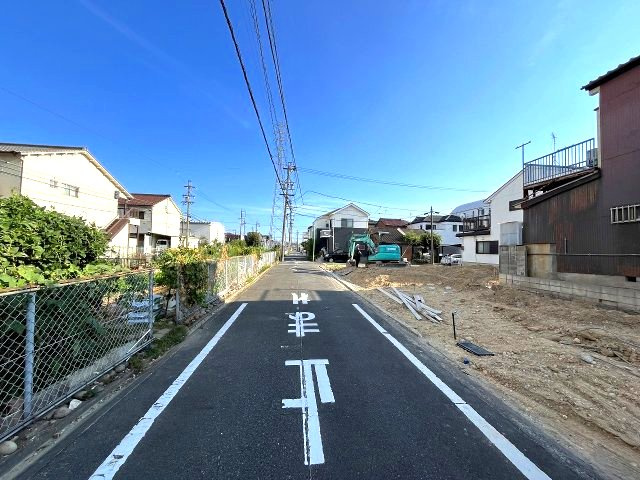 南区要町2期　売地　2号地の前面道路含む現地写真|外観　現地写真（2026年8月23日撮影）