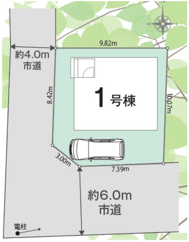 柏市柏新築戸建【柏第五小学校：9分】の区画図|区画配置図