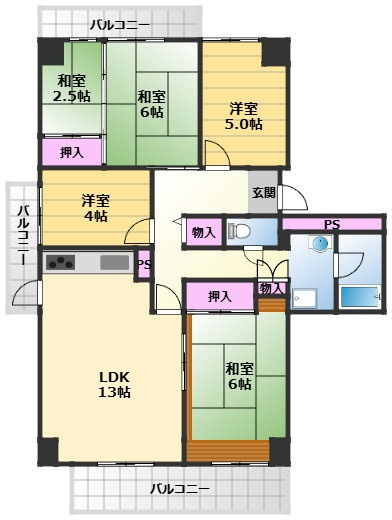【間取り】 | 光明池駅前2-1