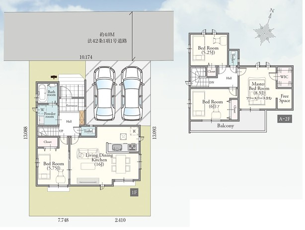 【間取り】 | 北本市中丸2丁目　新築住宅