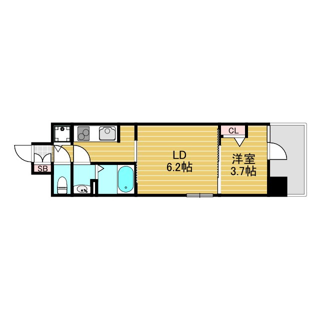 LUORE+新大阪SOUTHの間取り