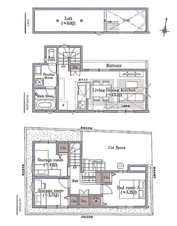 【間取り】 | 新宿区西落合4丁目　新築戸建　9880万円