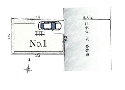【区画図】 | 新宿区西落合4丁目　新築戸建　9880万円