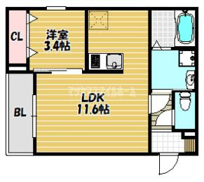 【間取り】 | ジーメゾン四條畷