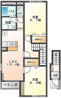 栃木県那須塩原市　1棟アパートの間取り