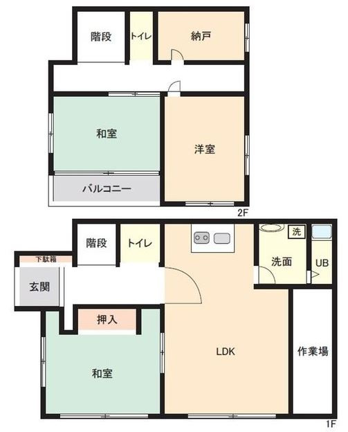 【中古】川越市天沼新田中古住宅の間取り