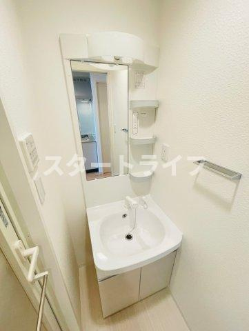 大阪市東淀川区東中島２丁目の賃貸マンションの洗面所