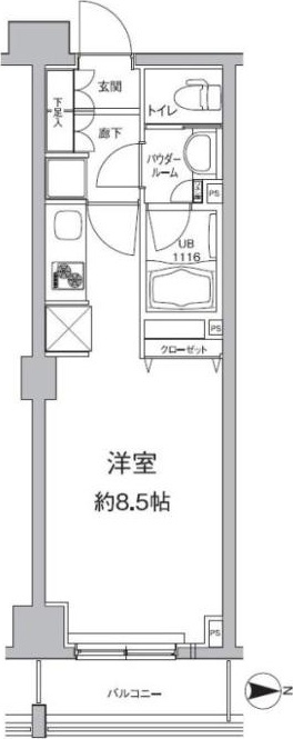 クリオ平和島の間取り