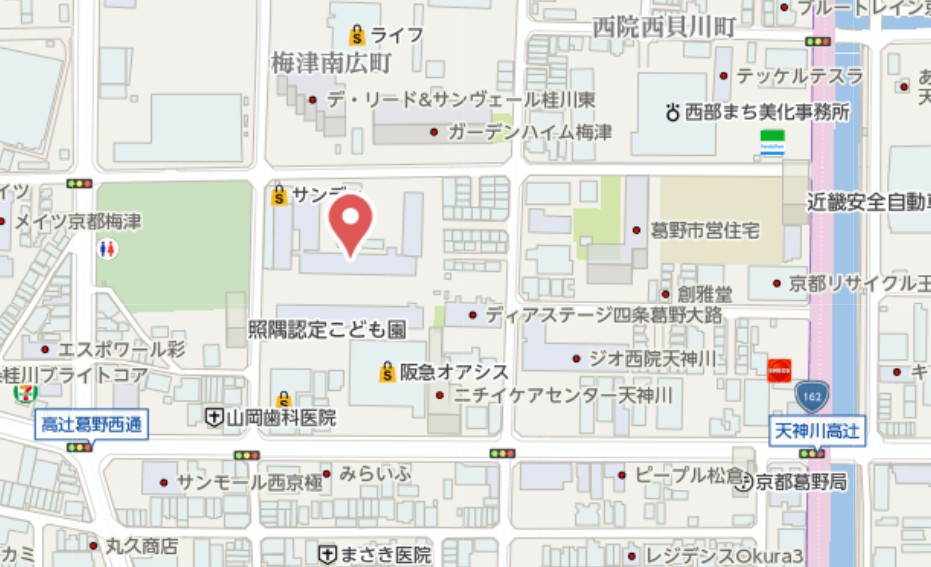 梅津グランドハイツ　7階の地図