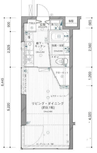 ラグジュアリーアパートメント森下の間取り